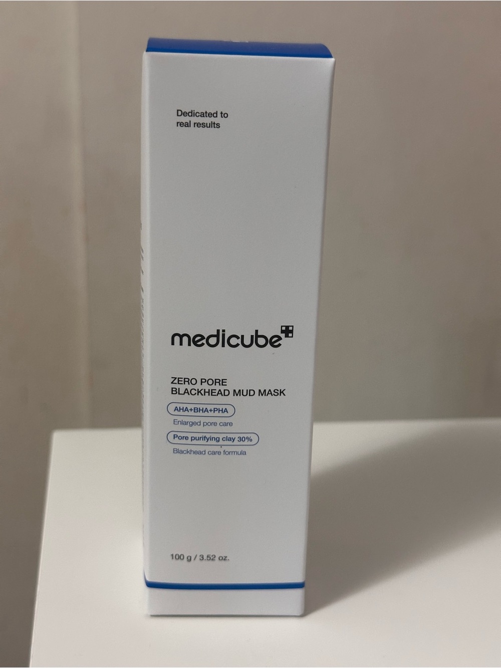 medicube Zero Pore Blackhead Mud Mask — White with Blue Accents